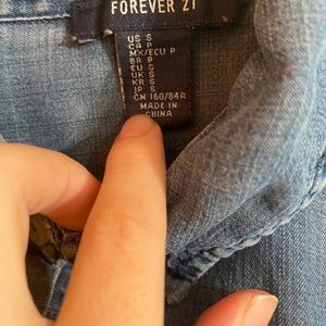 Blue button up shirt